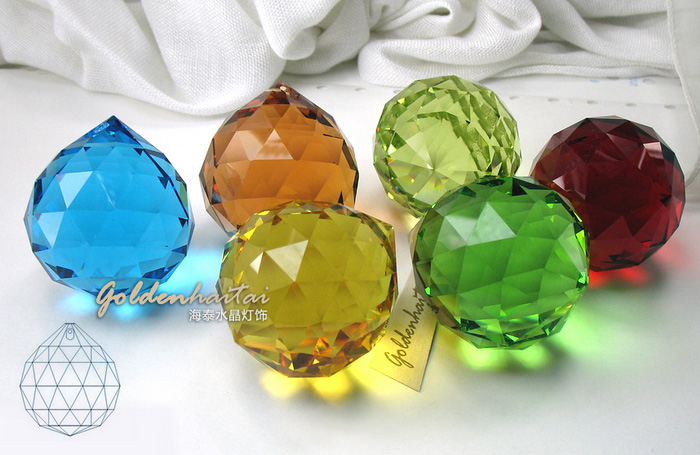 Faceted Ball Clear Crystal