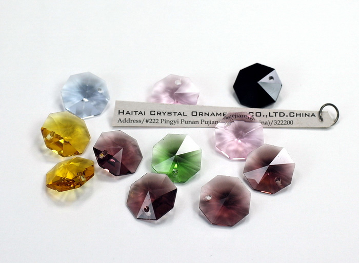 Crystal Octagon Beads, Chandelier Parts beads